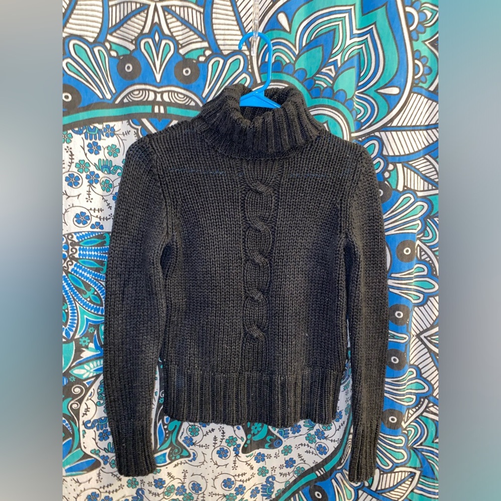 Vintage American Eagle Black Turtleneck Sweater
